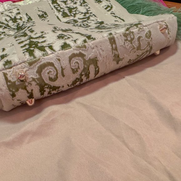 La Milanesa Brenda jacquard tote In Green - Picture 12 of 16